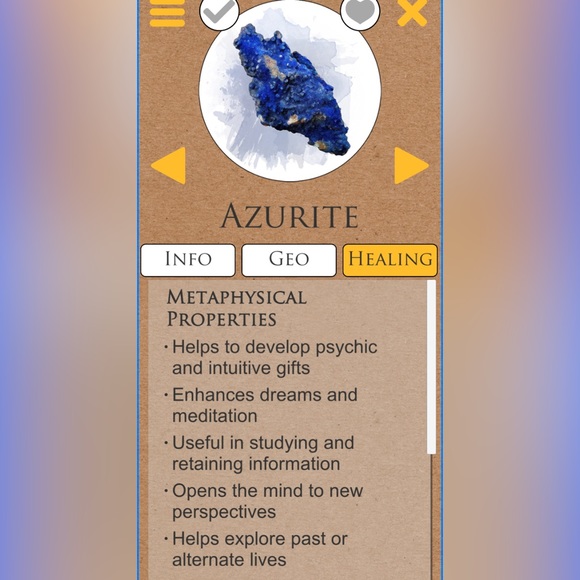 Copper Wrapped Azurite - Picture 2 of 2